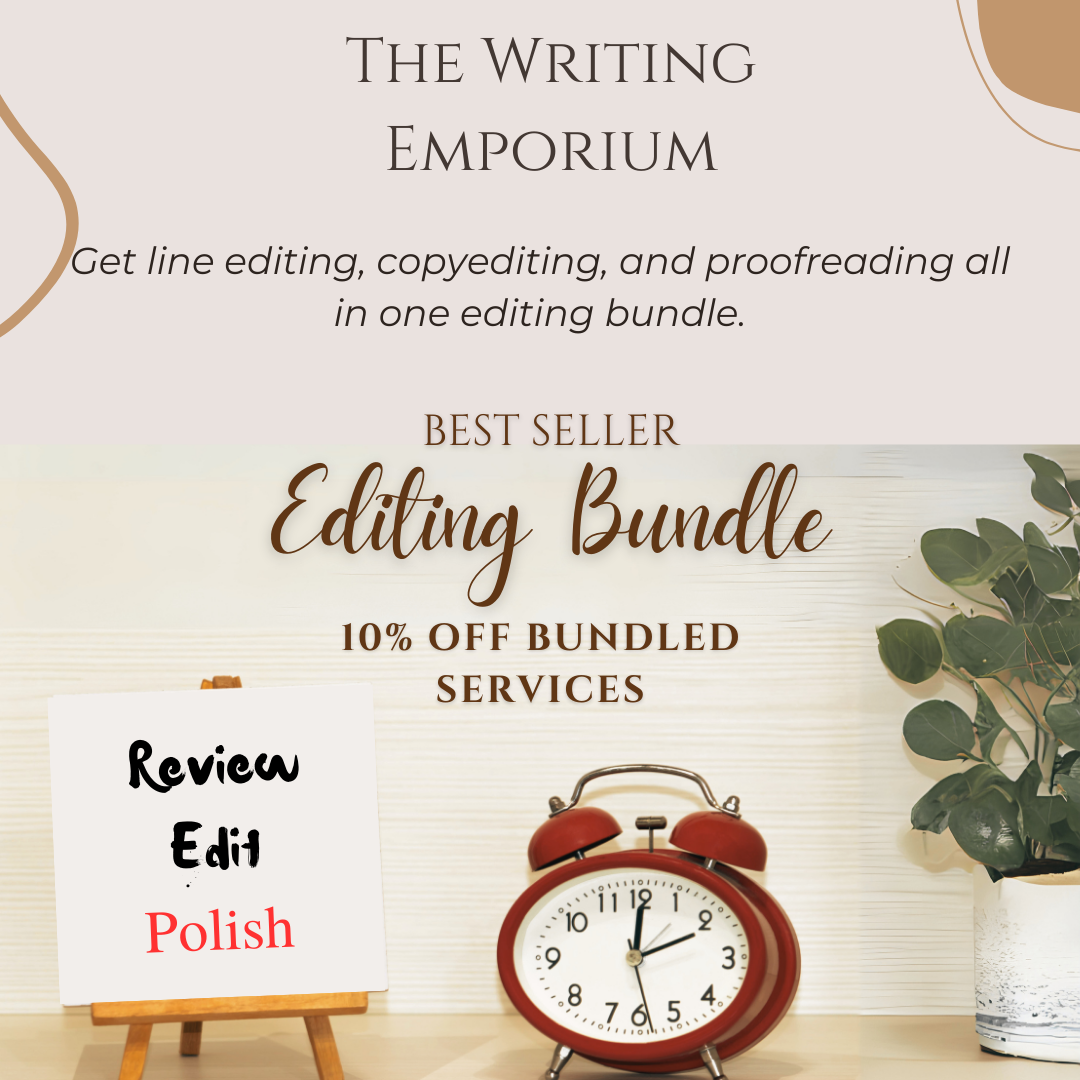 Get line editing, copyediting, and proofreading all in one editing bundle sale.